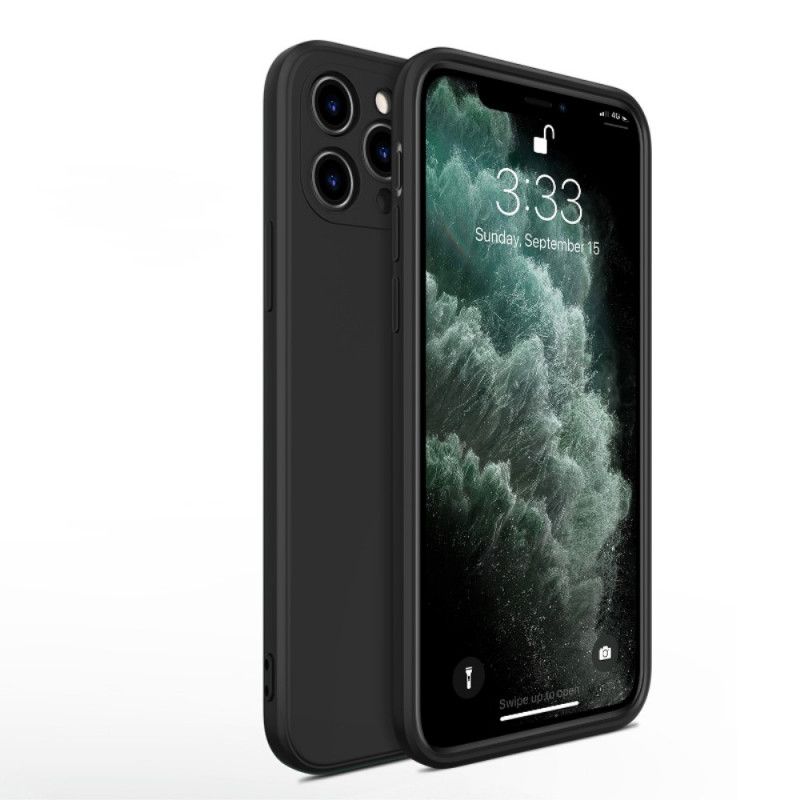 Deksel iPhone 11 Pro Max Svart Flytende Silikon På X-Nivå