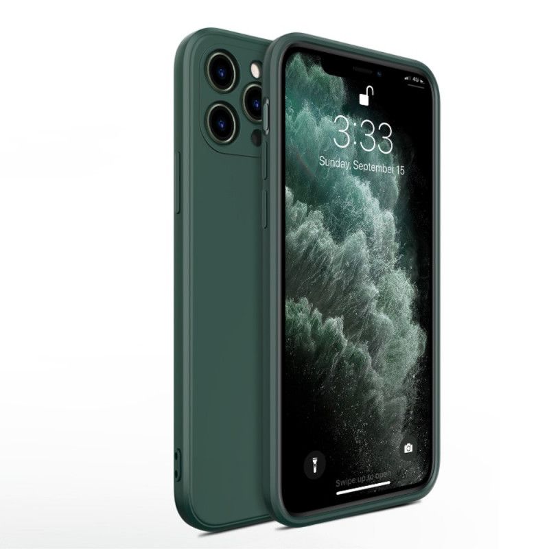 Deksel iPhone 11 Pro Max Svart Flytende Silikon På X-Nivå