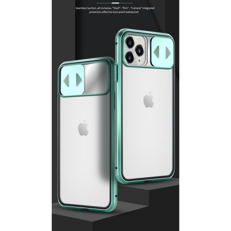 Deksel iPhone 11 Pro Max Svart Herdet Speilglass Og Linsedeksel