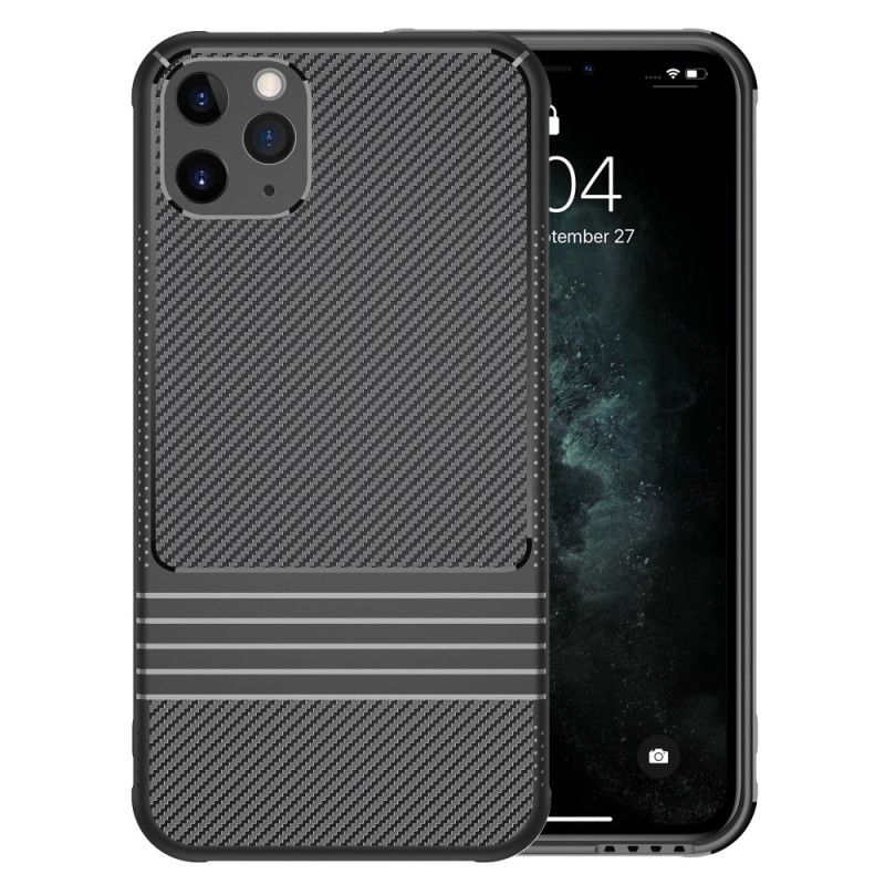 Deksel iPhone 11 Pro Max Svart Leeu Karbonfiber