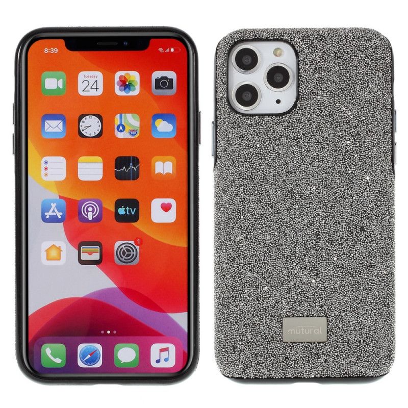 Deksel iPhone 11 Pro Max Svart Luksuriøst Muturalt Stoff