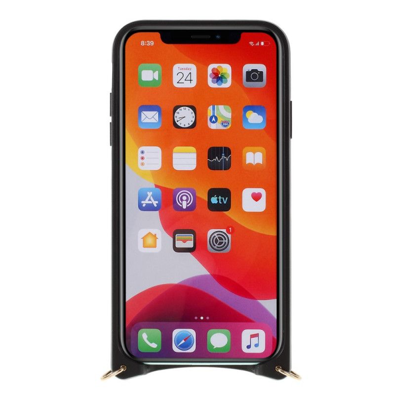 Deksel iPhone 11 Pro Max Svart Med Mutural Streng Anti-fall