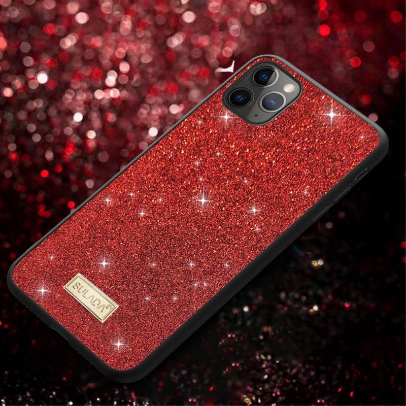 Deksel iPhone 11 Pro Max Svart Sulada Glitter Anti-fall