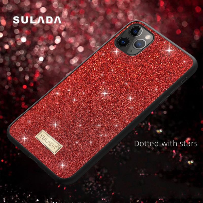 Deksel iPhone 11 Pro Max Svart Sulada Glitter Anti-fall