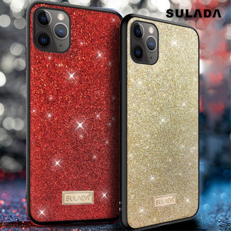 Deksel iPhone 11 Pro Max Svart Sulada Glitter Anti-fall