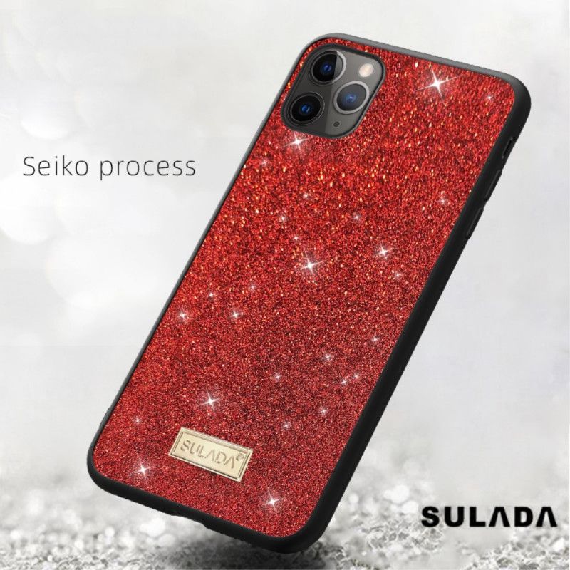 Deksel iPhone 11 Pro Max Svart Sulada Glitter Anti-fall