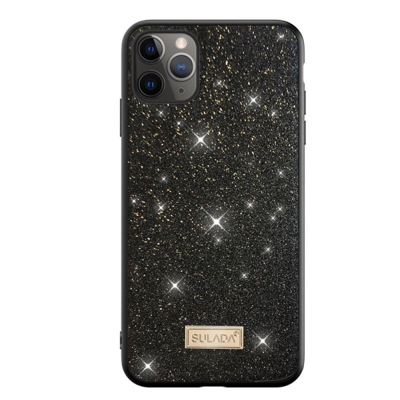 Deksel iPhone 11 Pro Max Svart Sulada Glitter Anti-fall