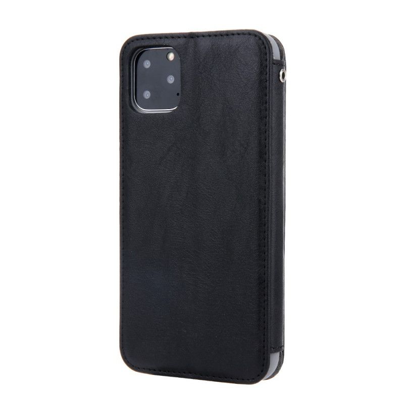 Folio Deksel for iPhone 11 Pro Max Brun Finess Skinnstil