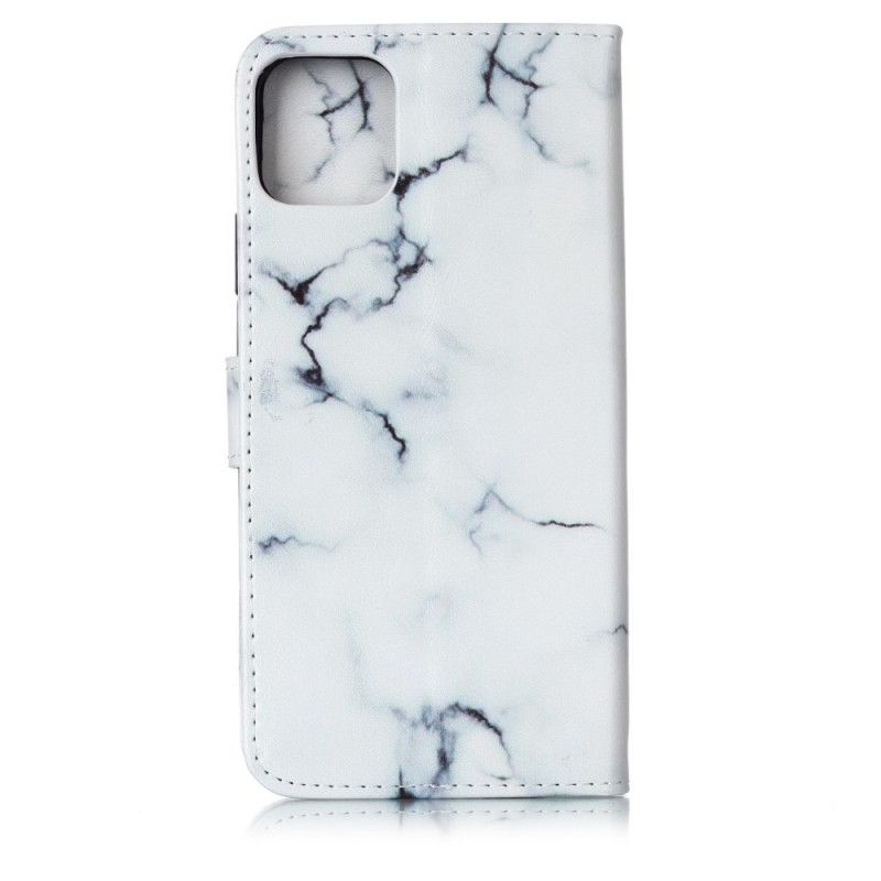 Folio Deksel for iPhone 11 Pro Max Svart Marmor