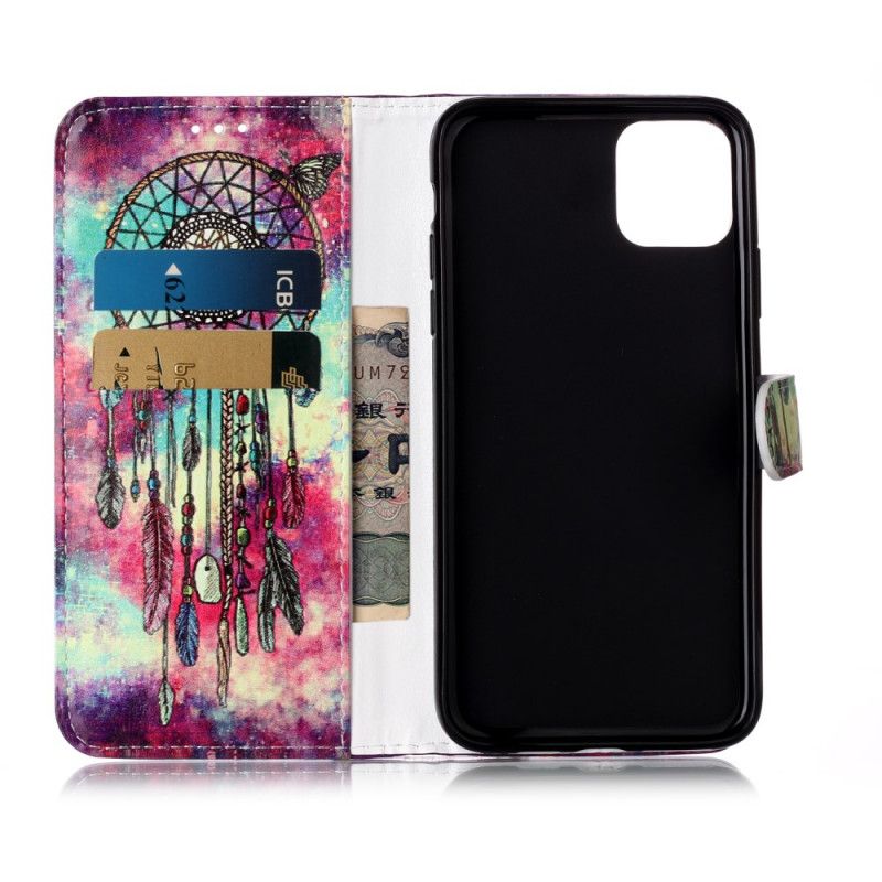 Folio Deksel iPhone 11 Pro Max Dream Catcher-Stilen Anti-fall