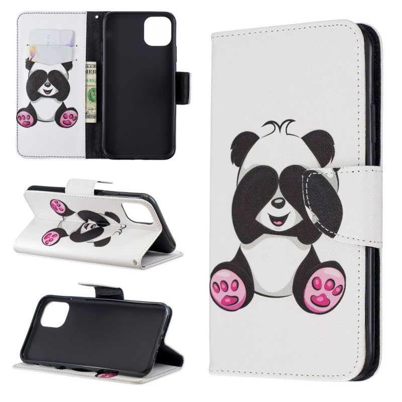 Folio Deksel iPhone 11 Pro Max Morsom Panda Anti-fall