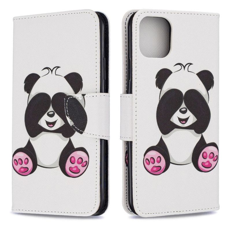 Folio Deksel iPhone 11 Pro Max Morsom Panda Anti-fall