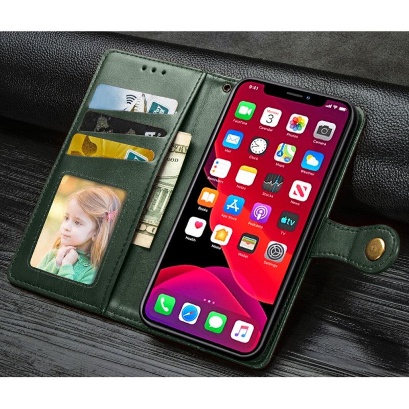 Folio Deksel iPhone 11 Pro Max Svart Premium Design