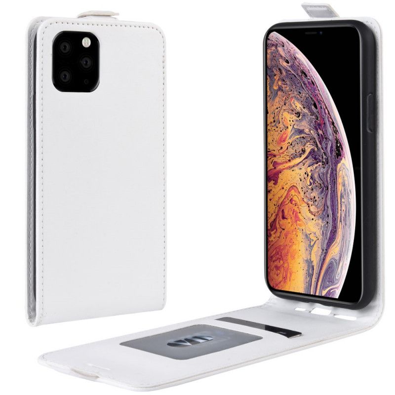 Folio Deksel iPhone 11 Pro Max Svart Sammenleggbar Skinneffekt