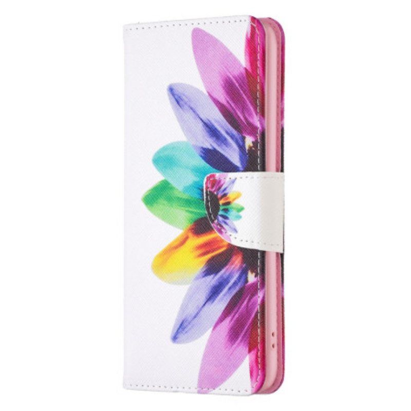 Folio Deksel Til Xiaomi Redmi Note 12 5G Akvarell Blomst