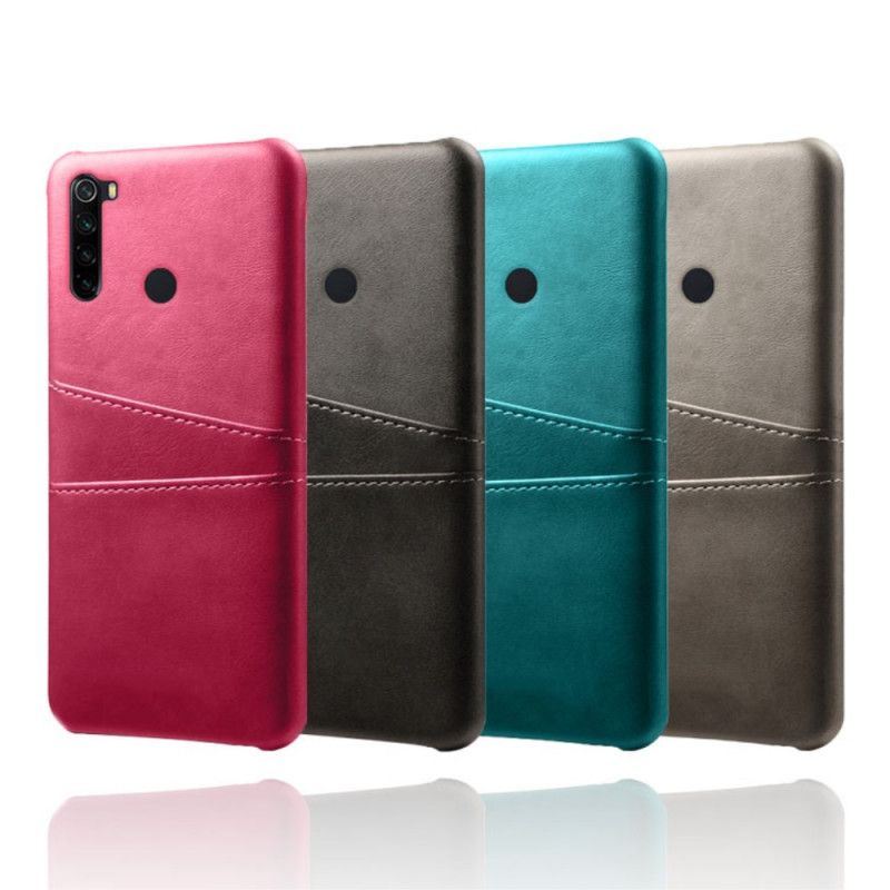 Deksel for Xiaomi Redmi Note 8 Svart Kortholder