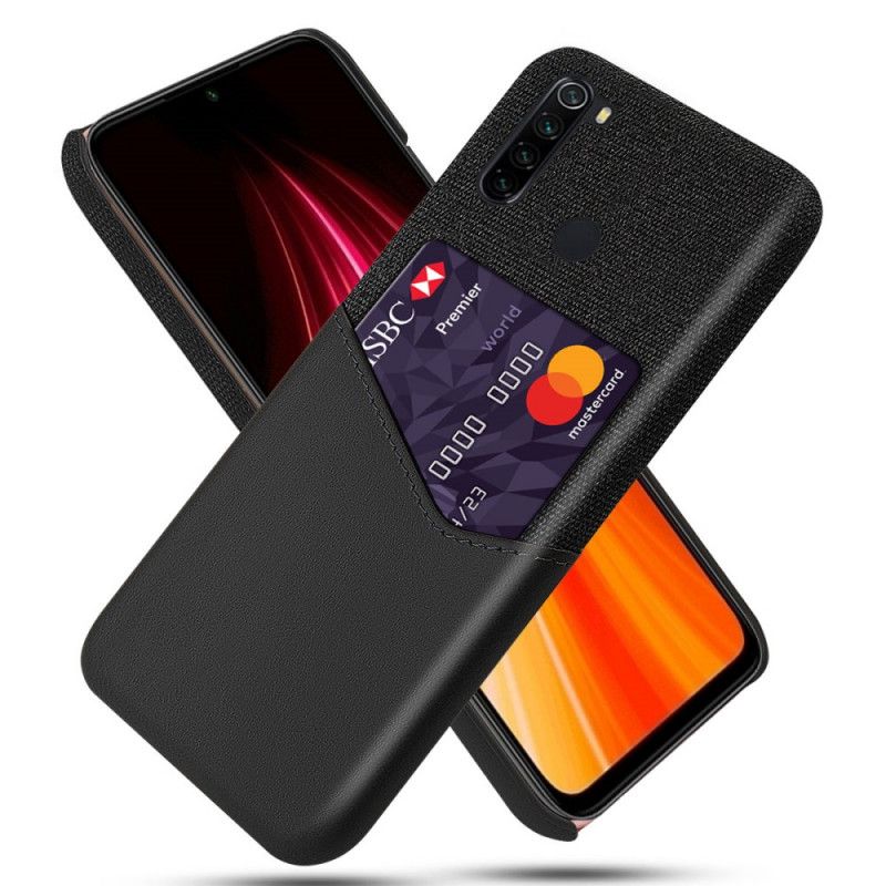 Deksel for Xiaomi Redmi Note 8 Svart Ksq Kortholder