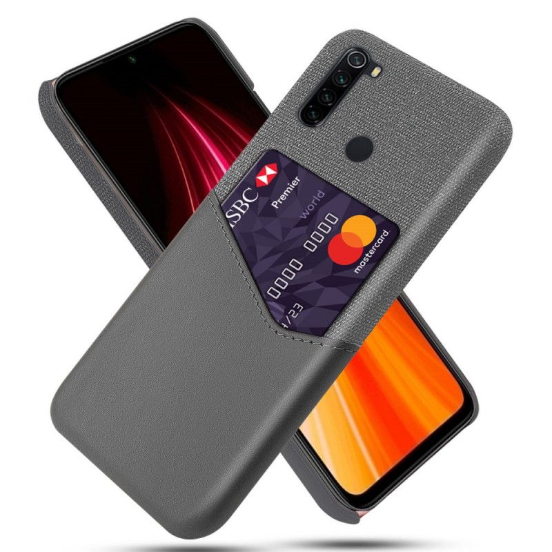 Deksel for Xiaomi Redmi Note 8 Svart Ksq Kortholder