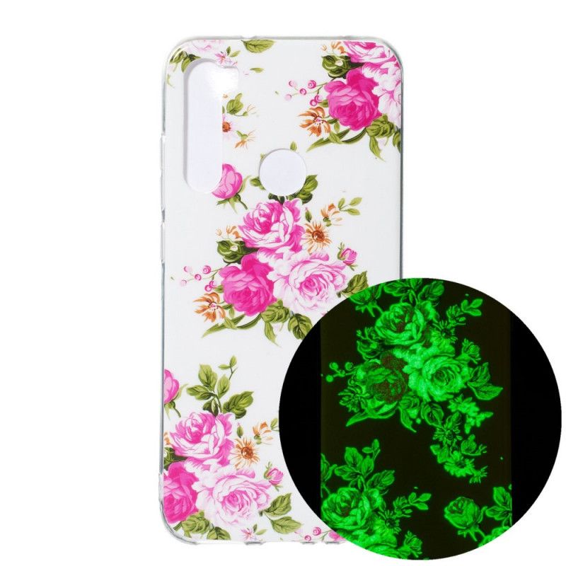 Deksel Xiaomi Redmi Note 8 Fluorescerende Frihetsblomster