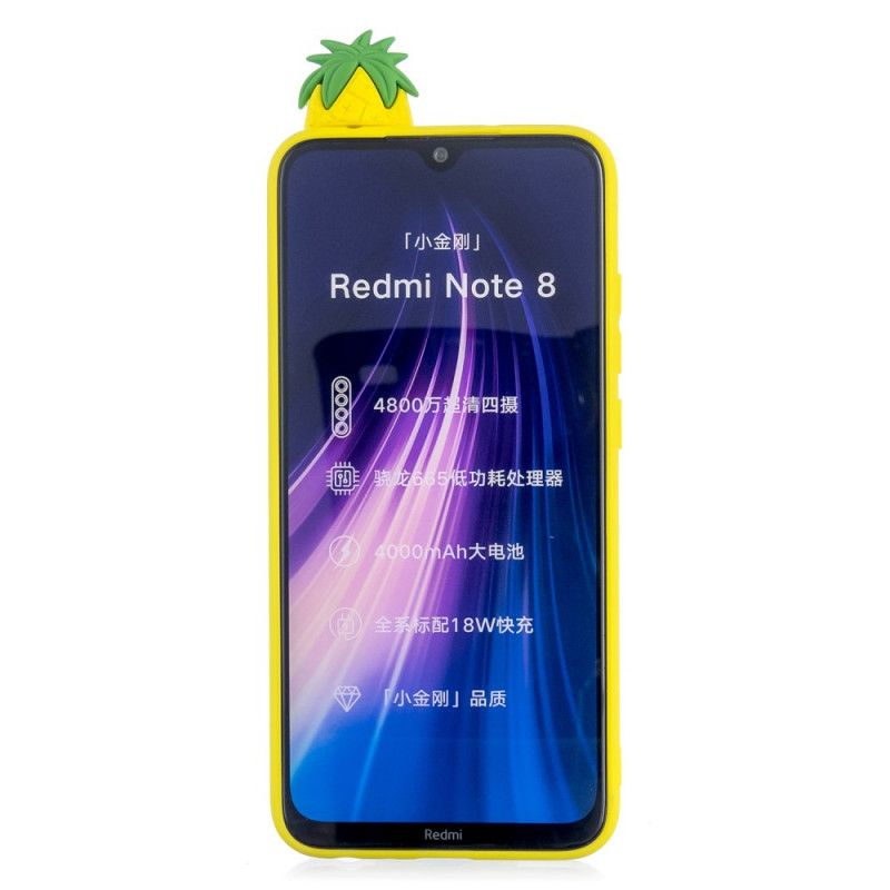 Deksel Xiaomi Redmi Note 8 Mobildeksel 3D Kul Ananas