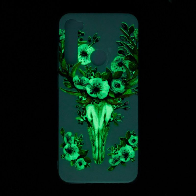 Deksel Xiaomi Redmi Note 8 Mobildeksel Fluorescerende Blomsterelg