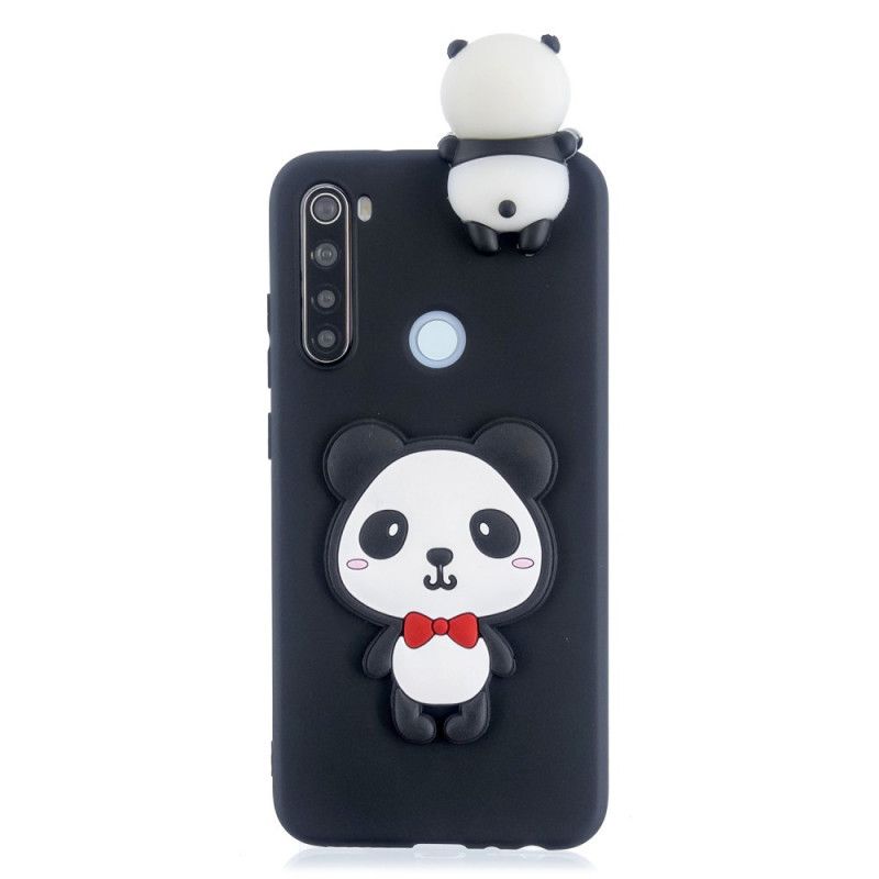 Deksel Xiaomi Redmi Note 8 Rød 3D Min Panda