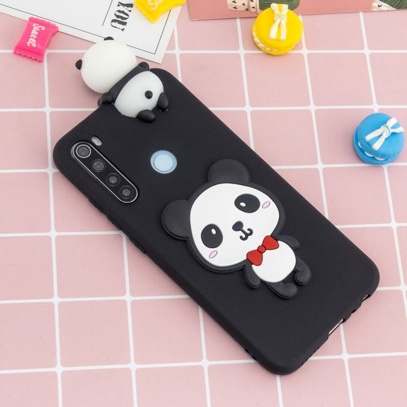 Deksel Xiaomi Redmi Note 8 Rød 3D Min Panda