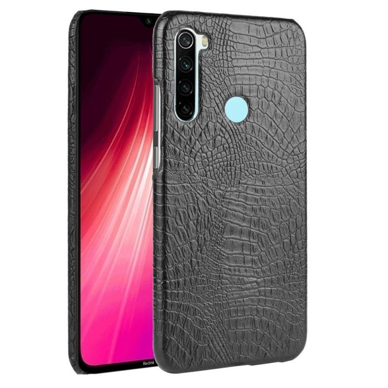 Deksel Xiaomi Redmi Note 8 Svart Krokodillehudstil