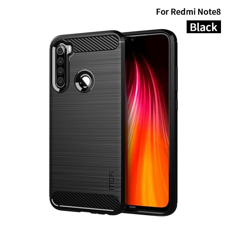 Deksel Xiaomi Redmi Note 8 Svart Mofi Børstet Karbonfiber