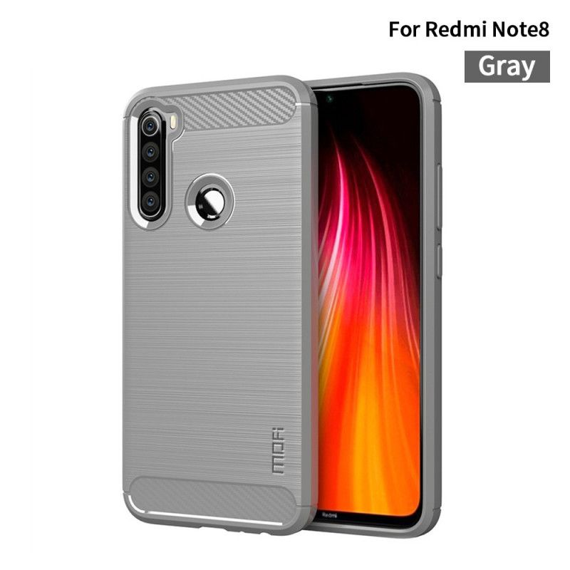 Deksel Xiaomi Redmi Note 8 Svart Mofi Børstet Karbonfiber