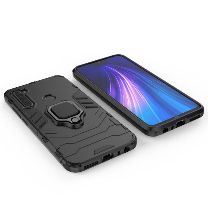 Deksel Xiaomi Redmi Note 8 Svart Motstandsdyktig Ring Anti-fall