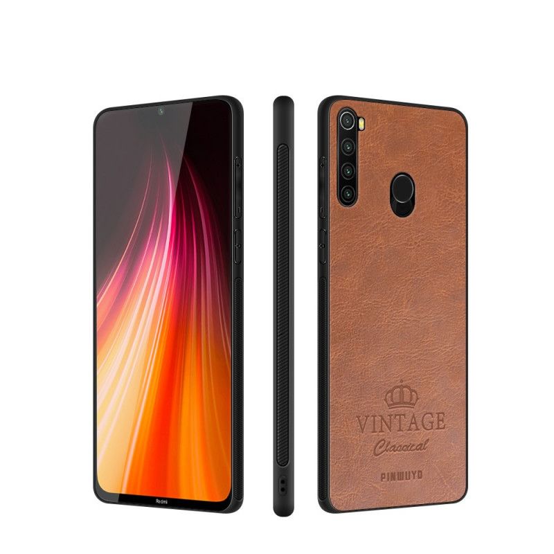 Deksel Xiaomi Redmi Note 8 Svart Vintage Pinwuyo Skinneffekt