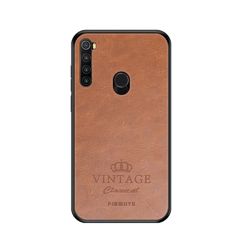 Deksel Xiaomi Redmi Note 8 Svart Vintage Pinwuyo Skinneffekt