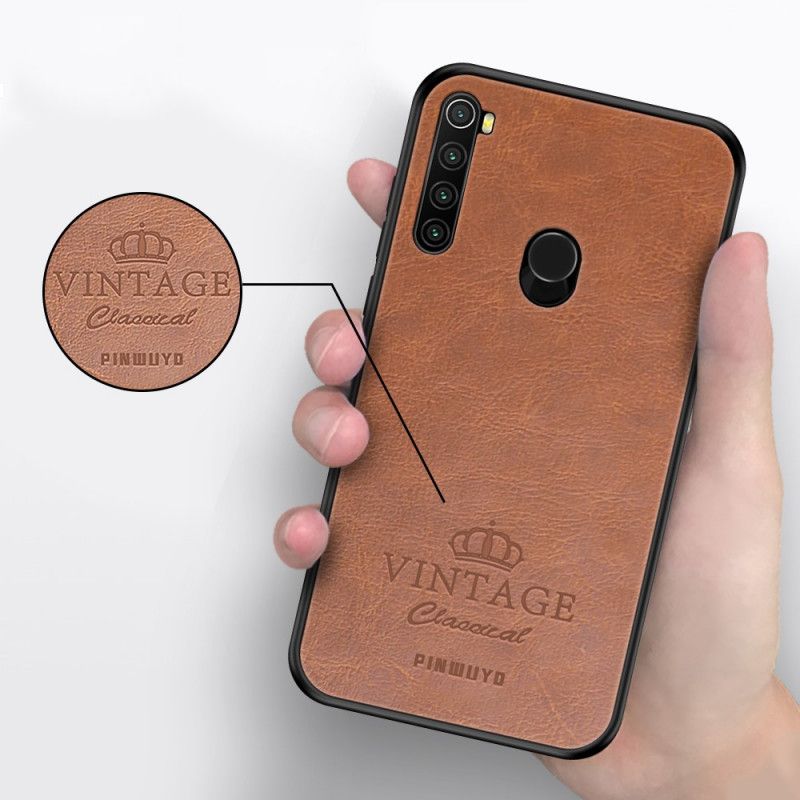 Deksel Xiaomi Redmi Note 8 Svart Vintage Pinwuyo Skinneffekt