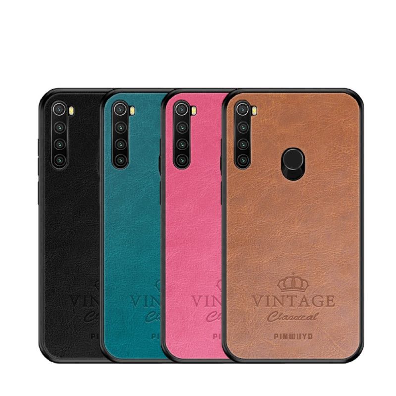 Deksel Xiaomi Redmi Note 8 Svart Vintage Pinwuyo Skinneffekt