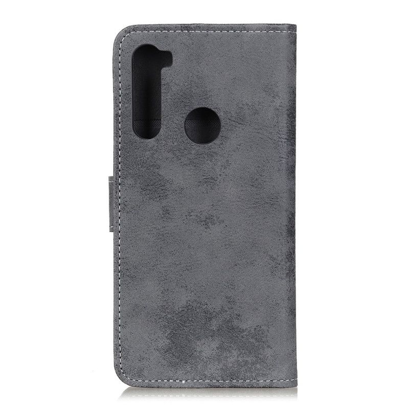 Folio Deksel Xiaomi Redmi Note 8 Beige Vintage Kunstlær