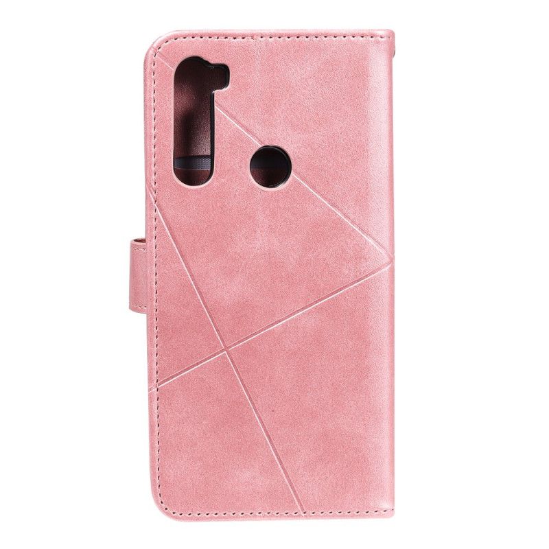 Folio Deksel Xiaomi Redmi Note 8 Rød Diamantskinn