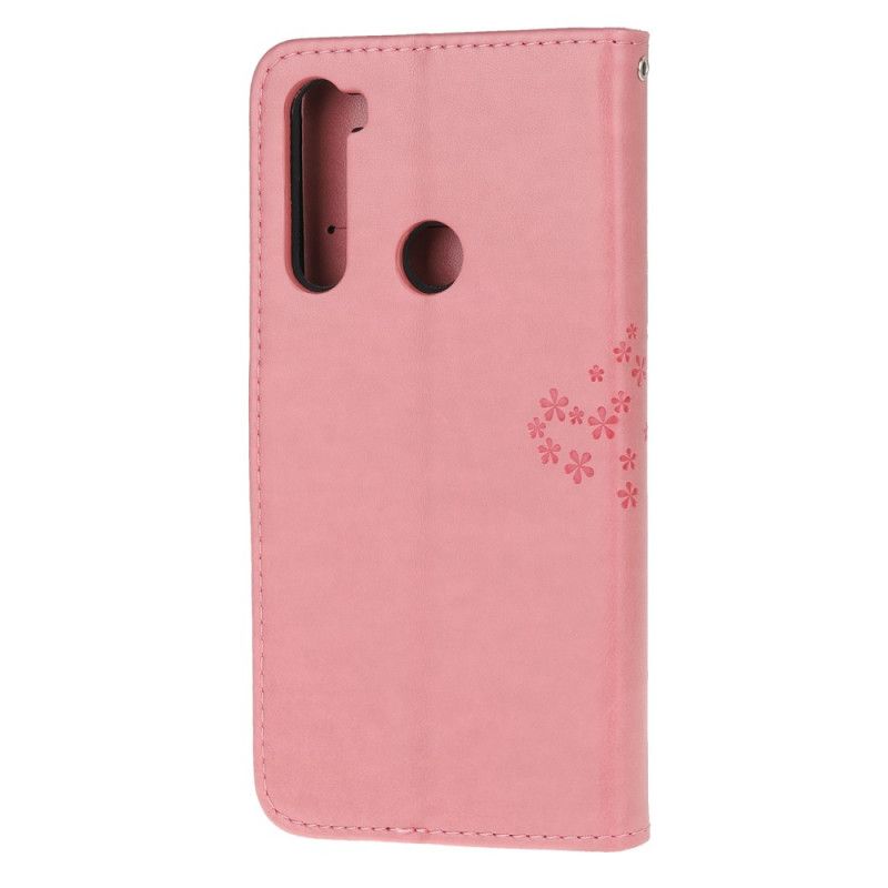 Folio Deksel Xiaomi Redmi Note 8 Rosa Tre Og Tøfler