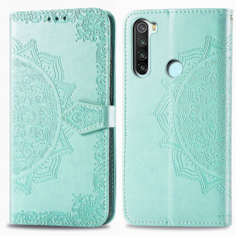 Folio Deksel Xiaomi Redmi Note 8 Svart Middelaldrende Mandala