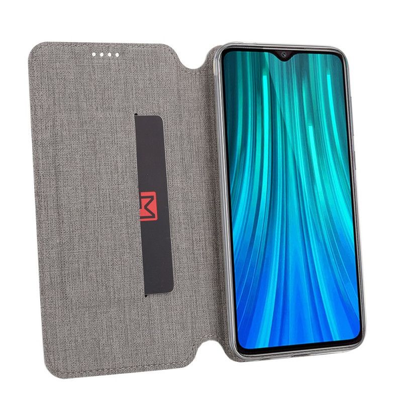 Folio Deksel Xiaomi Redmi Note 8 Svart Strukturert Beskyttelse