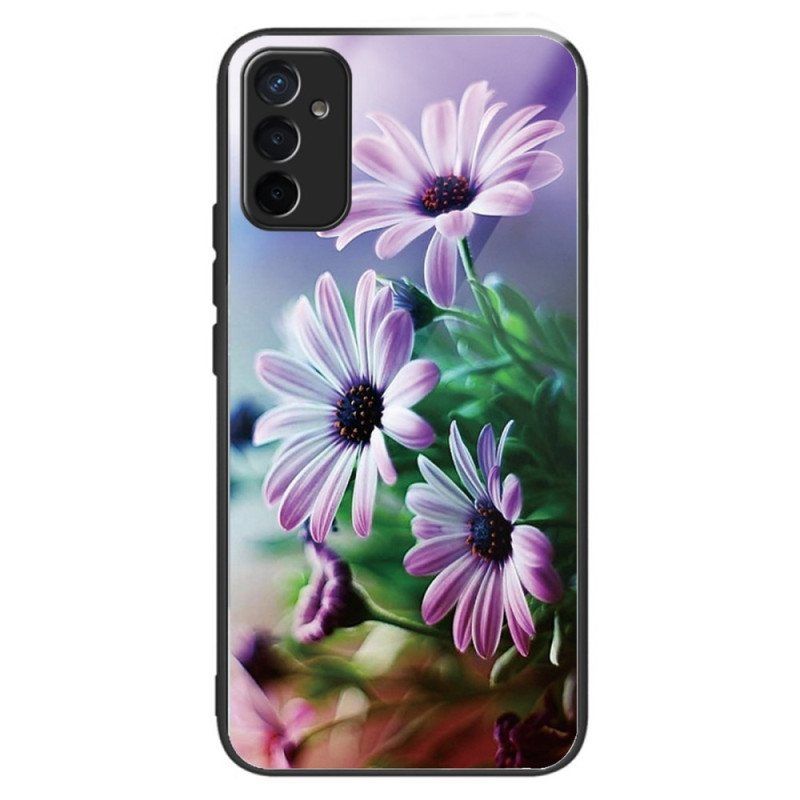 Mobildeksel Til Samsung Galaxy M13 Herdet Glass Blomster
