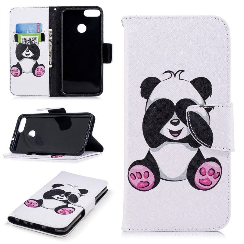 Folio Deksel Huawei P Smart Morsom Panda Anti-fall