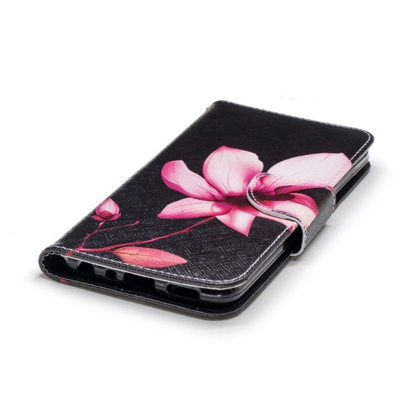 Folio Deksel Huawei P Smart Rosa Blomst Anti-fall