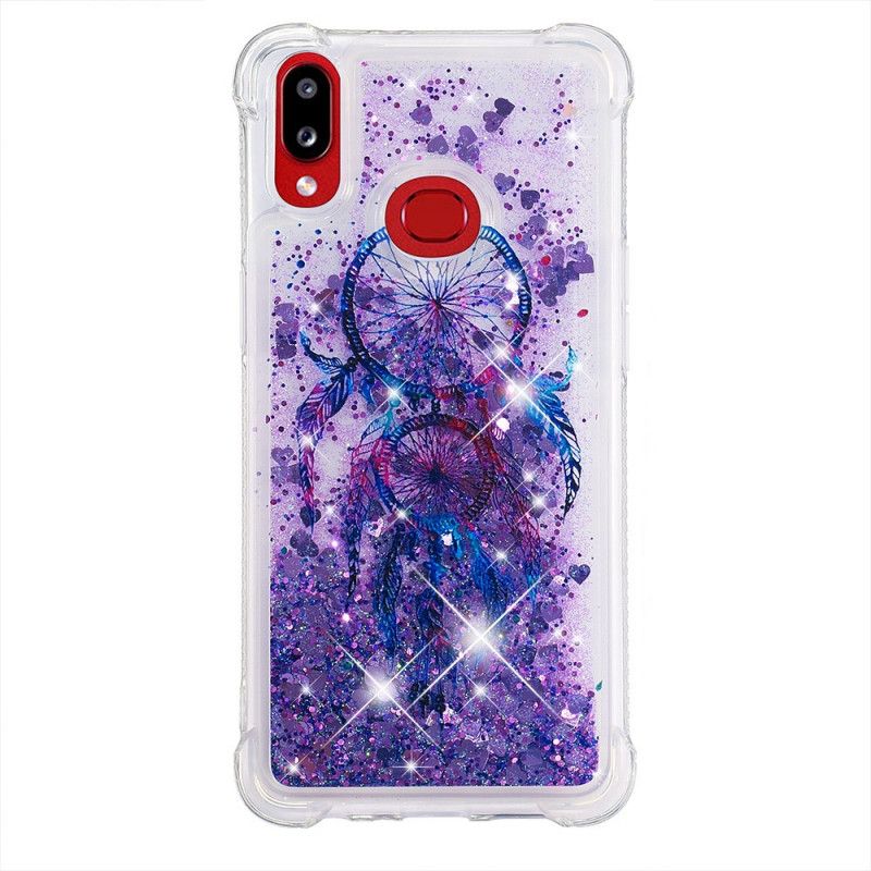 Deksel Samsung Galaxy A10s Lilla Glitter Dreamcatcher Beskyttelse