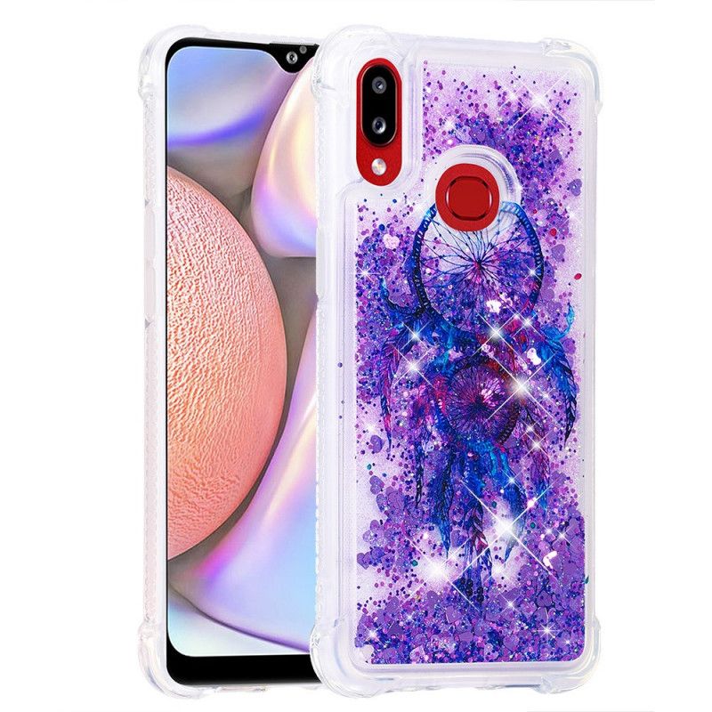 Deksel Samsung Galaxy A10s Lilla Glitter Dreamcatcher Beskyttelse