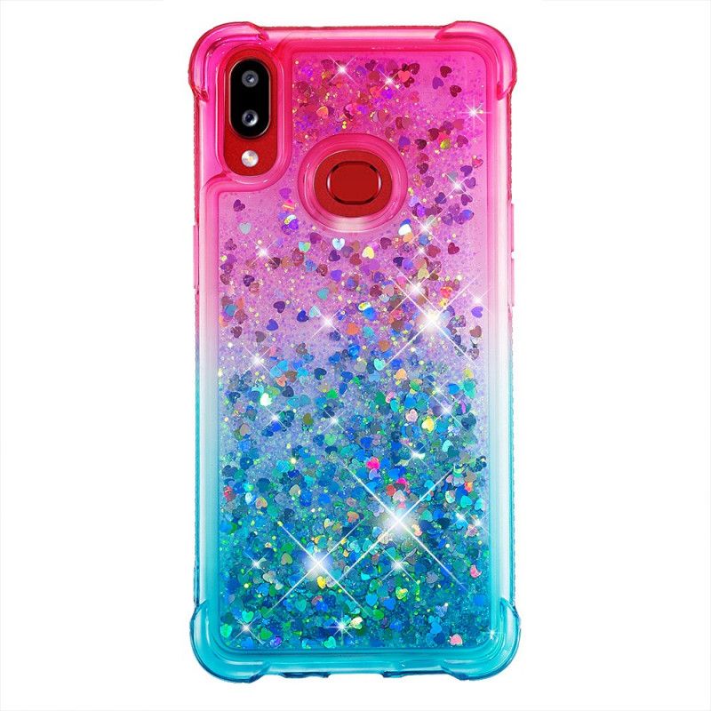 Deksel Samsung Galaxy A10s Magenta Farget Glitter