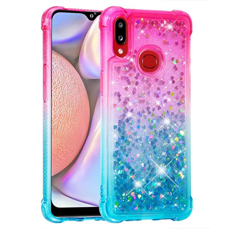 Deksel Samsung Galaxy A10s Magenta Farget Glitter