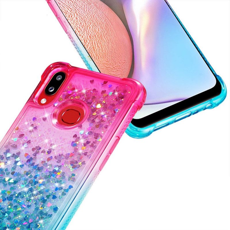 Deksel Samsung Galaxy A10s Magenta Farget Glitter