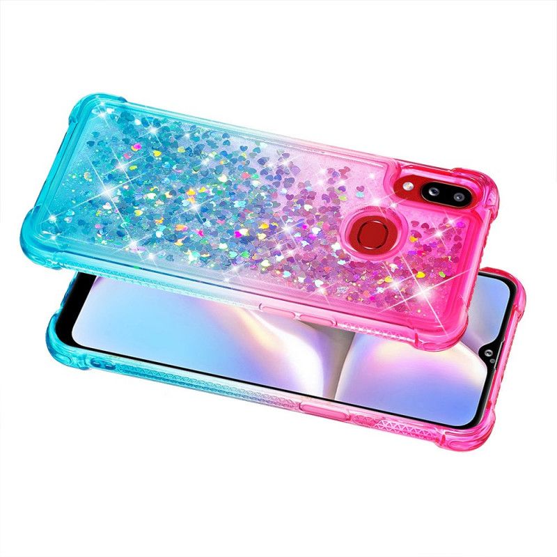 Deksel Samsung Galaxy A10s Magenta Farget Glitter