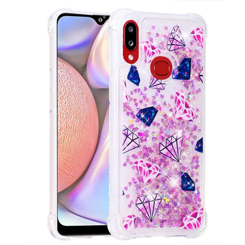 Deksel Samsung Galaxy A10s Mobildeksel Glitterdiamanter